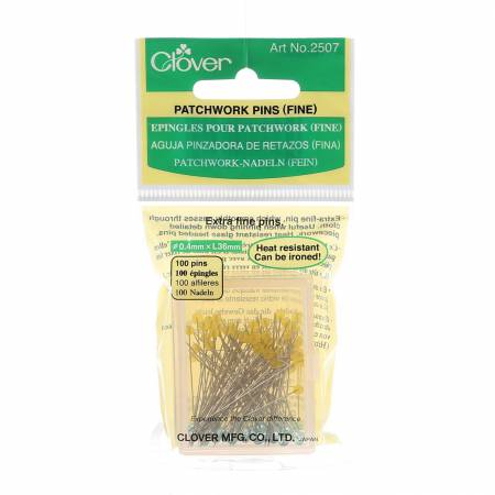 Patchwork Glasshead Pin Size 30 - 1 1/2in 100ct by Clover