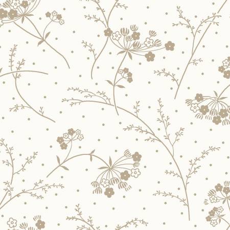 Kimberbell White/Taupe Queen Anne's Lace MAS9394-SWT