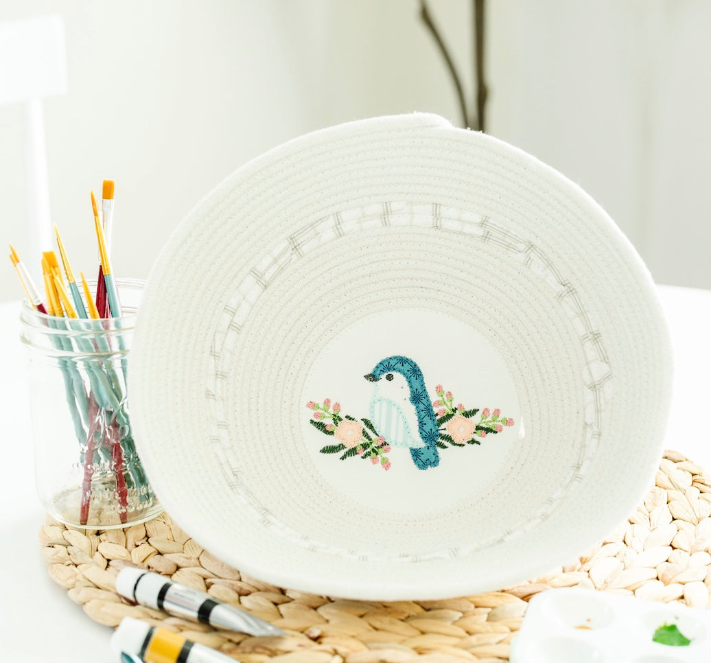 Kimberbell Happy Place Bird's Nest Rope Bowl FABRIC KIT ONLY