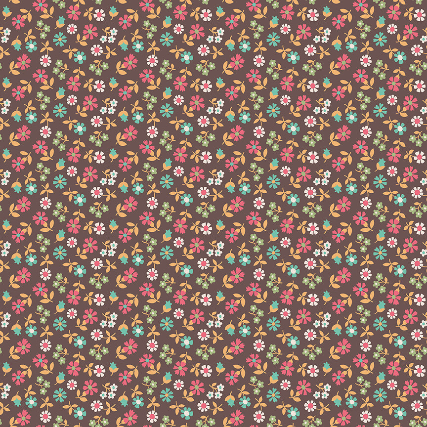 Lori Holt Mercantile Remembrance Espresso Fabric C14394-ESPRESSO