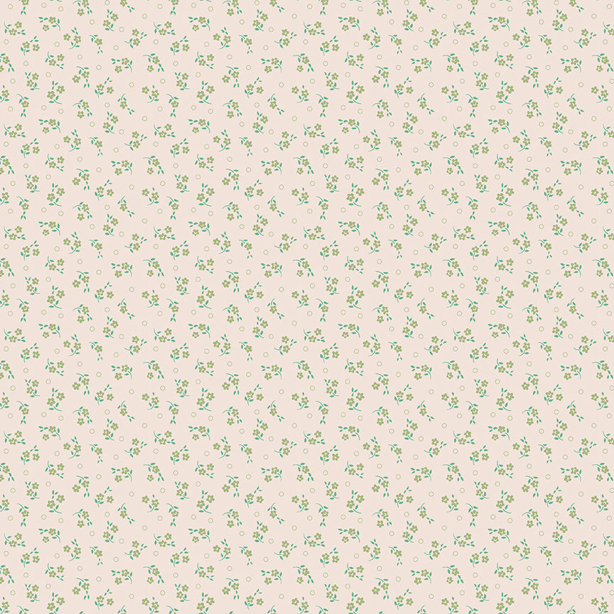 Lori Holt Mercantile Delightful Background Lettuce Fabric C14403-LETTUCE