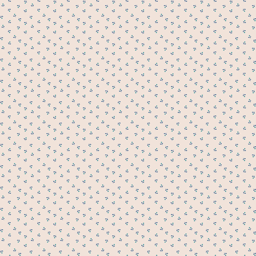 Lori Holt Mercantile Sweet Background Denim Fabric C14405-DENIM