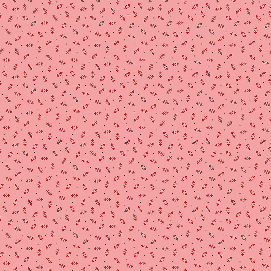 Lori Holt Autumn Coral Fabric C14655-CORAL