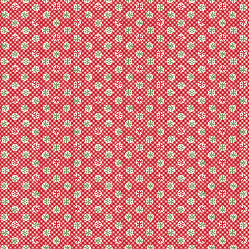 Lori Holt Home Town Holiday Fabric C14913-RILEYRED