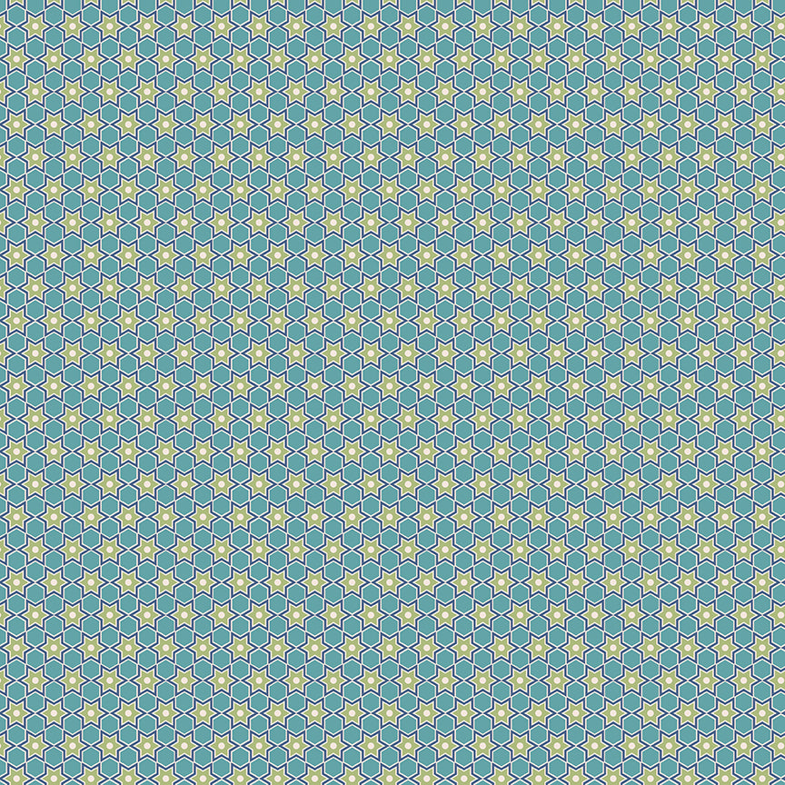 Lori Holt Home Town Holiday Fabric C14914-RAINDROP