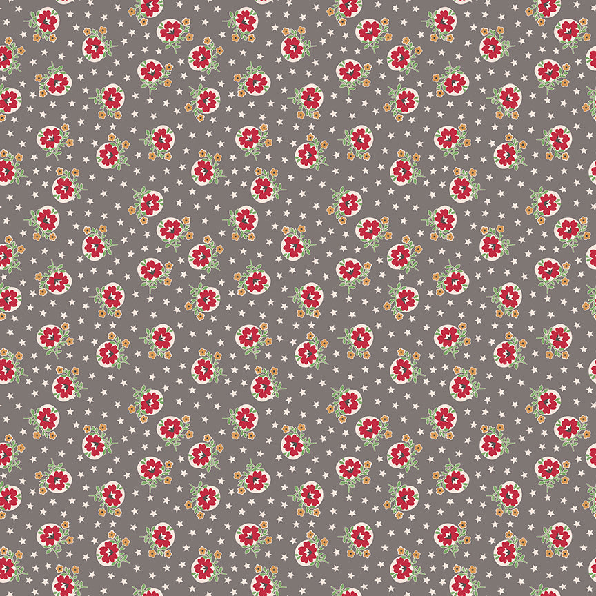 Lori Holt Home Town Holiday Fabric C14916-MILKCAN