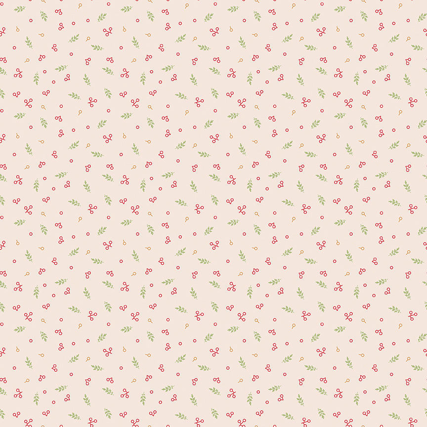 Lori Holt Home Town Holiday Fabric C14918-LATTE