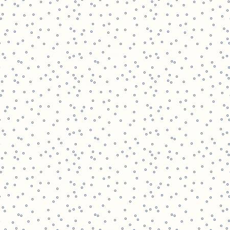 Lori Holt Bee Backgrounds Circle Blue Fabric C6384R-BLUE