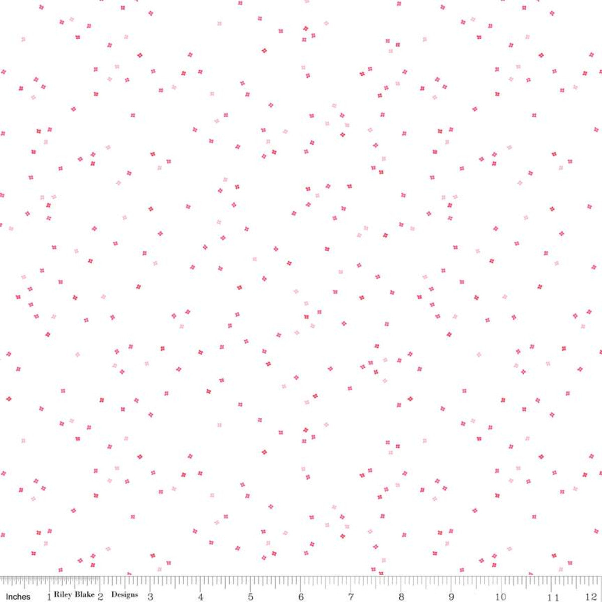 Blossom by Riley Blake - All the Pink on White C730-ALLTHEPINK