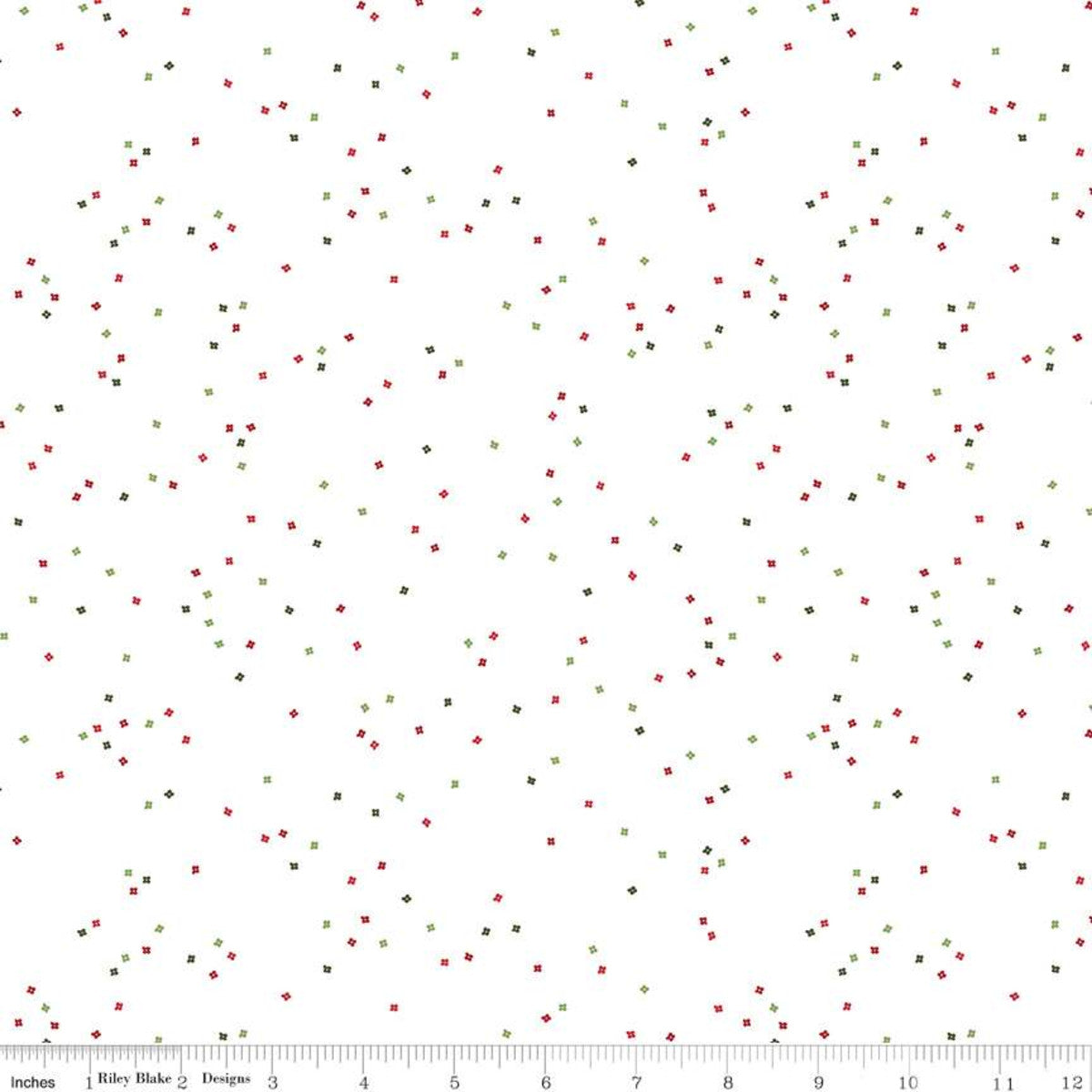 Blossom by Riley Blake - Santa Claus on White C730-SANTACLAUS