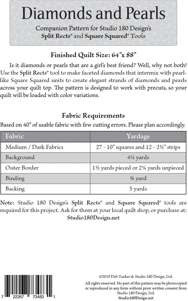 Studio 180 Diamonds and Pearls patterns