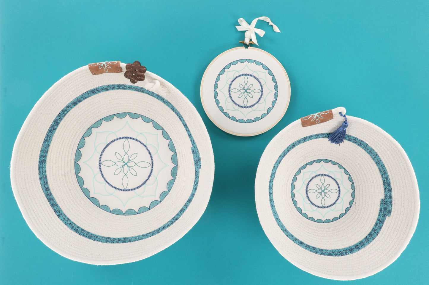 Kimberbell Happy Place Mandala Rope Bowl FABRIC KIT