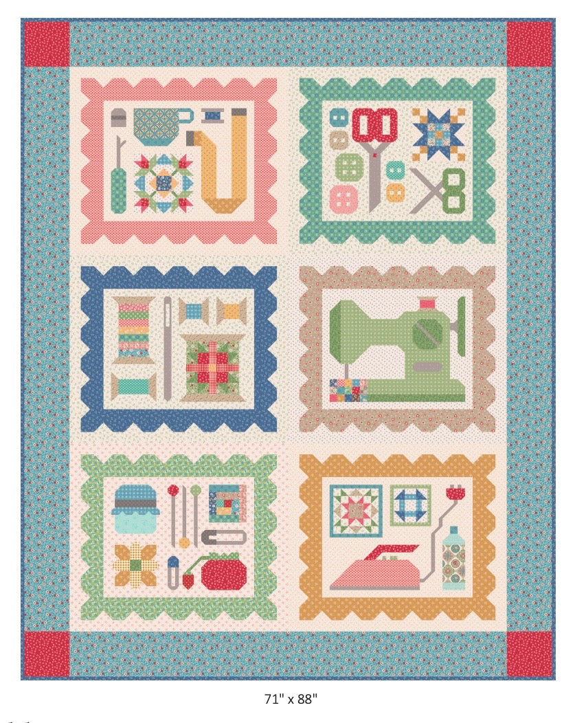 Lori Holt Mercantile Quilt Seeds Pattern Iron & Starch # ST-34027