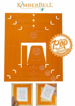 Kimberbell Orange Pop Rulers Rectangle Set