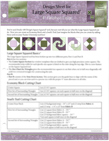 Tucker University Lg. Square Squared Design Sheet (Class 1-1001)