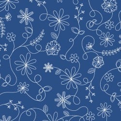 Kimberbell Basics Swirl Floral Fabric MAS8261-B