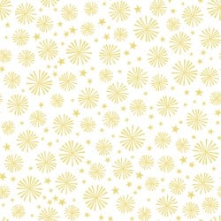 Kimberbell Celebration Sparklers Metallic Fabric MASM9201-W