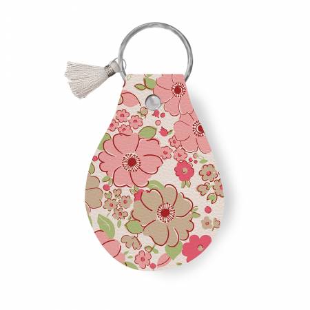 Lori Holt Leather Circle Key Chain Mercantile