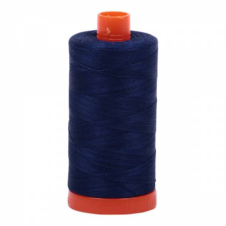 Aurifil 50wt cotton thread 2784 Dark Navy