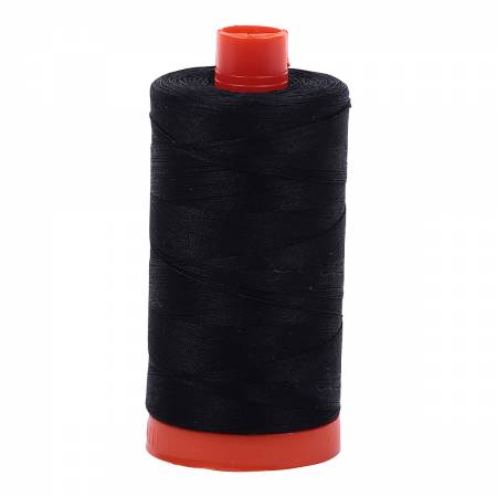 Aurifil 50wt cotton thread 2692 Black