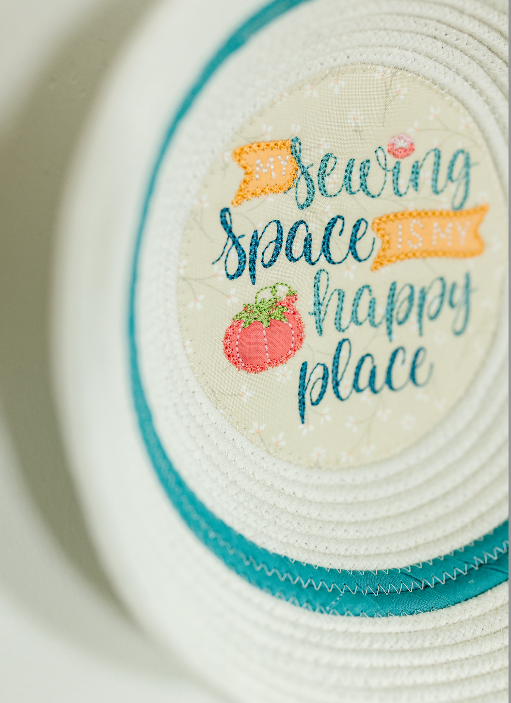 Kimberbell Happy Place Sewing Space Rope Bowl FABRIC KIT