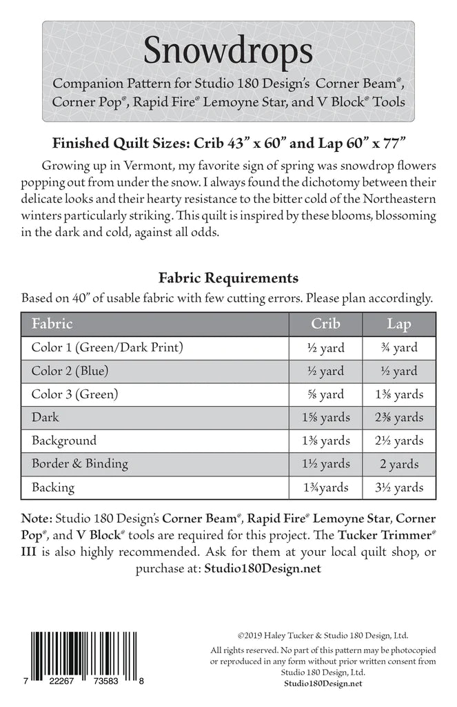 Snowdrops pattern by Studio 180 Design