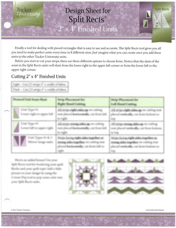 Tucker University Split Rects Design Sheet (Class 1-801)