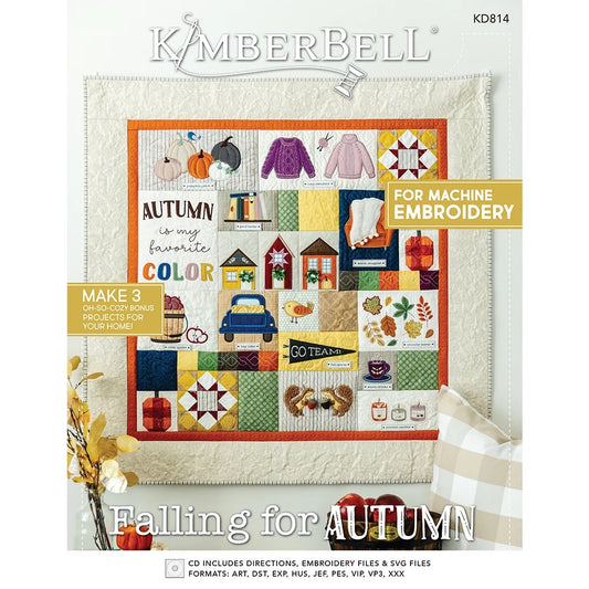 Kimberbell Falling For Autumn Wallhanging Embroidery CD