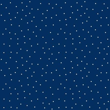 Kimberbell Navy Tiny Dots Fabric MAS8210-N