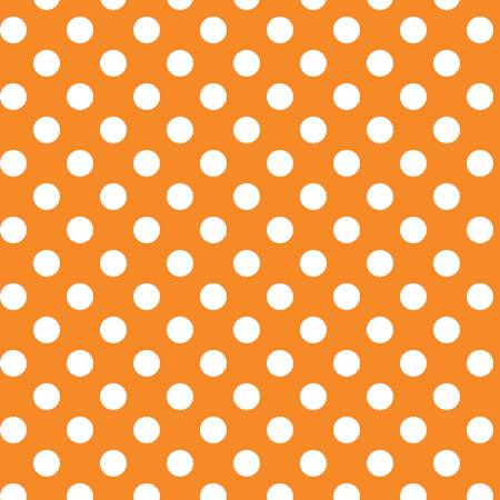 Kimberbell Orange Dots Fabric MAS8216-O