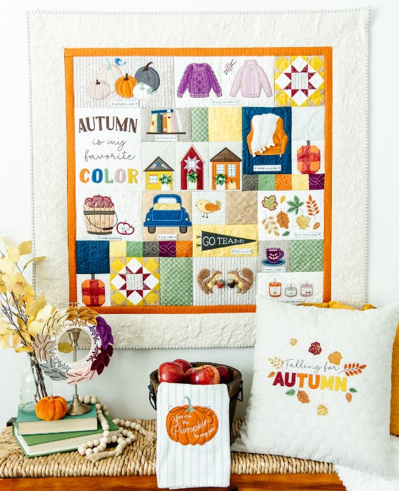 Kimberbell Falling For Autumn Wallhanging Embroidery CD