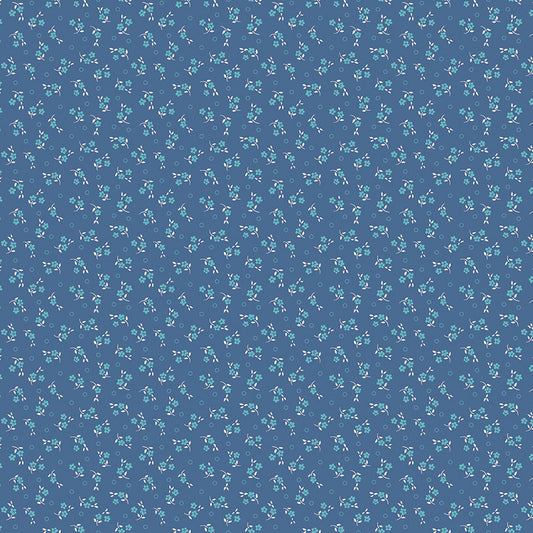 Lori Holt Mercantile Delightful Denim Fabric C14388-DENIM