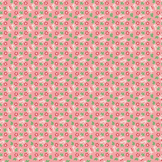 Lori Holt Mercantile Memories Coral Fabric C14390-CORAL