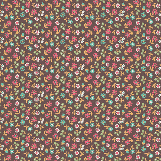 Lori Holt Mercantile Remembrance Espresso Fabric C14394-ESPRESSO
