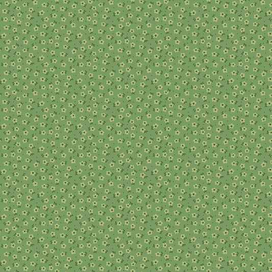 Lori Holt Mercantile Tenderhearted Basil Fabric C14398-BASIL