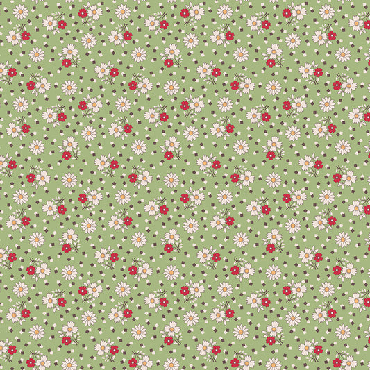 Lori Holt Mercantile Yesterday Lettuce Fabric C14401-LETTUCE