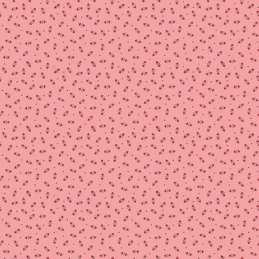 Lori Holt Autumn Coral Fabric C14655-CORAL