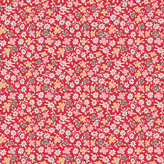 Lori Holt Autumn Riley Red Fabric C14659-RILEY RED
