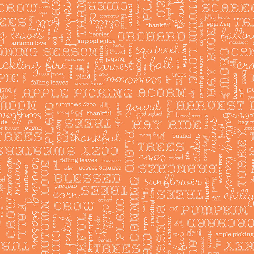 Lori Holt Autumn Pumpkin Fabric C14667-PUMPKIN