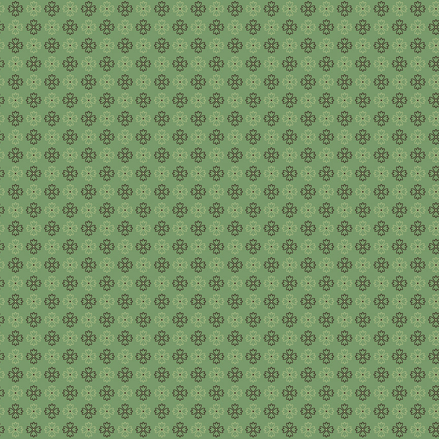 Lori Holt Autumn Basil Fabric C14668-BASIL