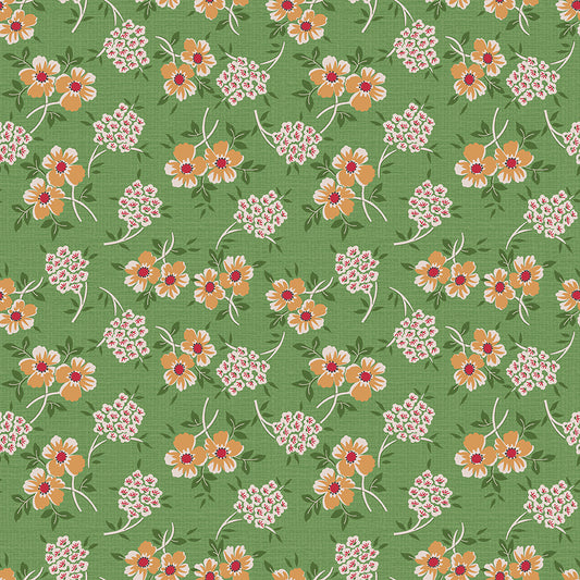 Lori Holt Home Town Holiday Fabric C14900-BASIL