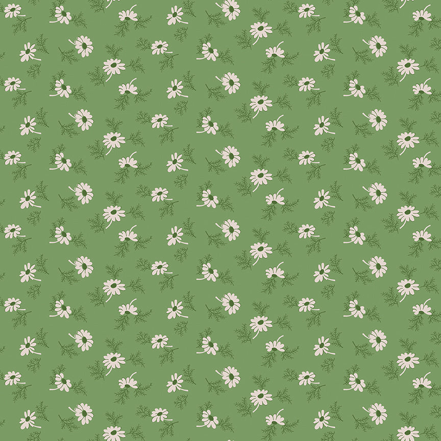 Lori Holt Home Town Holiday Fabric C14903-BASIL