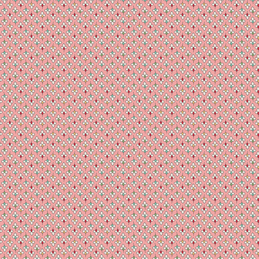 Lori Holt Home Town Holiday Fabric C14904-CORAL