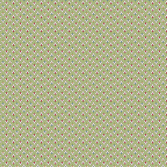 Lori Holt Home Town Holiday Fabric C14904-LETTUCE