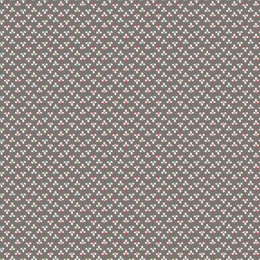 Lori Holt Home Town Holiday Fabric C14904-MILKCAN