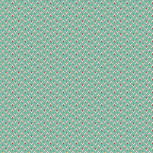 Lori Holt Home Town Holiday Fabric C14904-SEAGLASS
