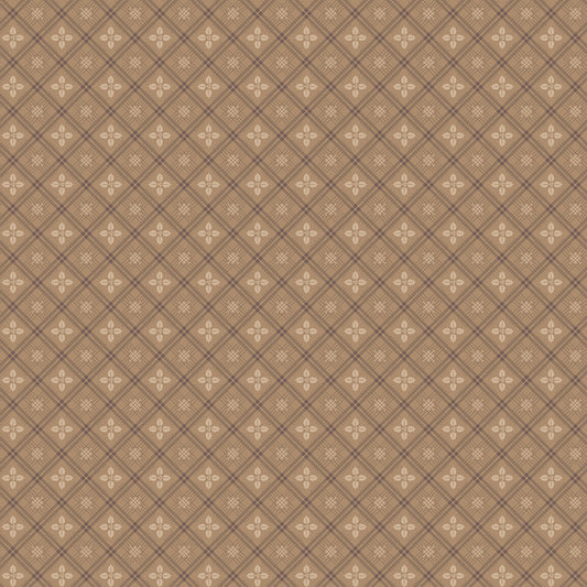 Lori Holt Home Town Holiday Fabric C14909-BROWN