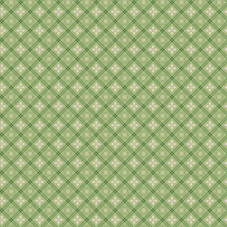 Lori Holt Home Town Holiday Fabric C14909-LETTUCE