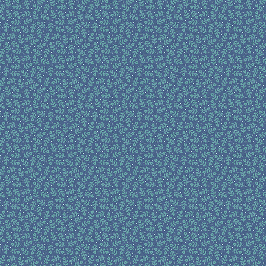 Lori Holt Home Town Holiday Fabric C14911-DENIM