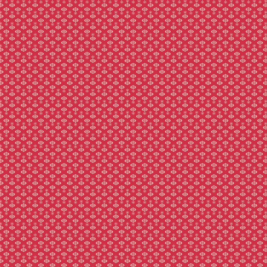 Lori Holt Home Town Holiday Fabric C14912-RILEYRED